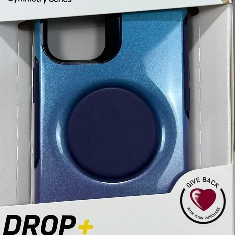 Otter-Box Otter + Pop Symmetry Series iPhone 12 Mini Case Blue Purple Iridescent